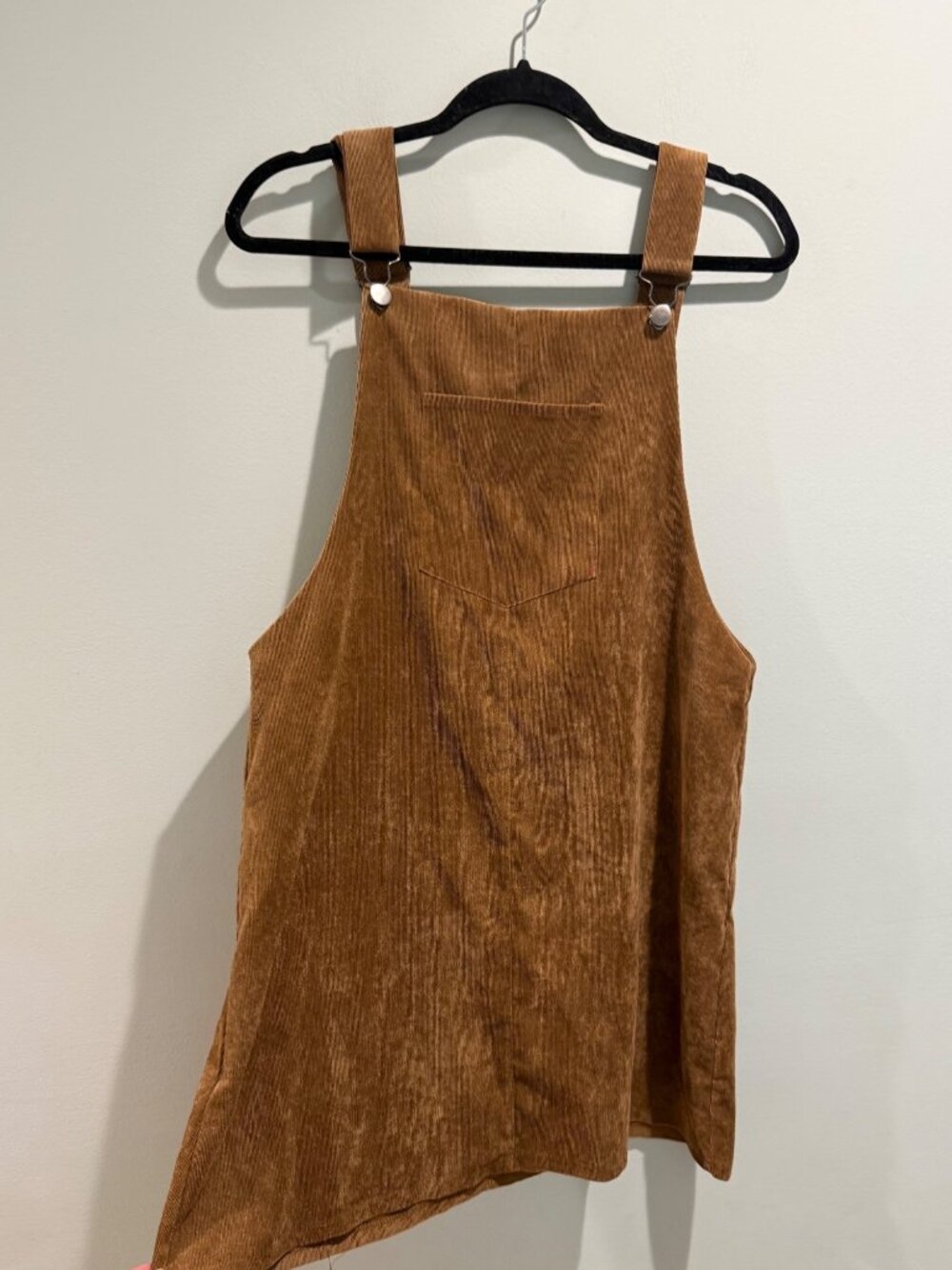 Molly Green Brown Corduroy Overall Dress Jumper Size Large SH0SOU11-1191